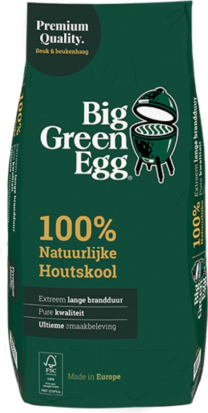 BigGreenEgg Houtskool Europa 9kg - 1 zak