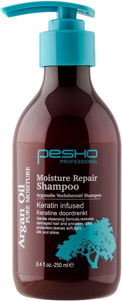 Arganolie shampoo - Pesho Argan Oil Moisture Repair Shampoo - Shampoo vrouwen - Shampoo mannen - valentijnscadeau