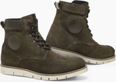 REV'IT! Ginza 3 Olive Green White Motorcycle Shoes 45 - Maat - Laars