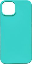 Casemania Hoesje Geschikt voor Apple iPhone 13 Turquoise - Extra Stevig Siliconen Back Cover
