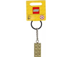 LEGO Sleutelhanger - Gouden Steentje met 2x4 noppen Image