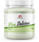 XXL Nutrition - Whey Delicious - Pistache - Wei Eiwitpoeder met BCAA & Glutamine, Proteïne poeder, Eiwit shake, Whey Protein - 450 gram