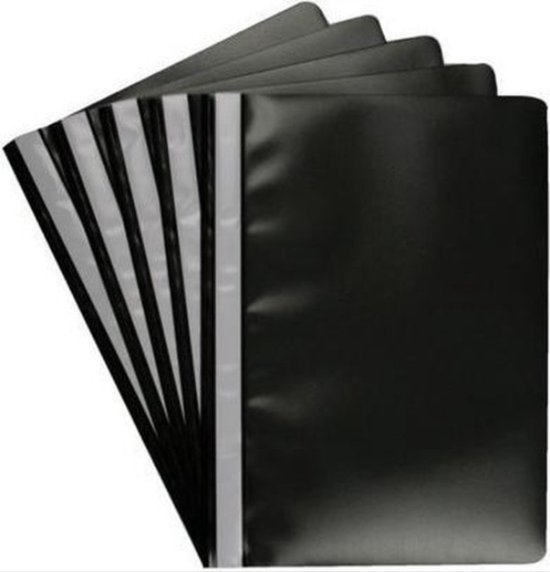 12 stuks snelhechtmappen, A4, plastic, stabiele klemmappen, A4