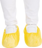 Hygonorm wegwerp schoenhoesjes GEEL - overschoenen waterdicht - 100 stuks 40 micron