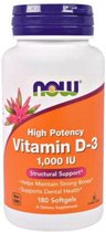 NOW Foods - Vitamin D3 1000IU - 180 softgels