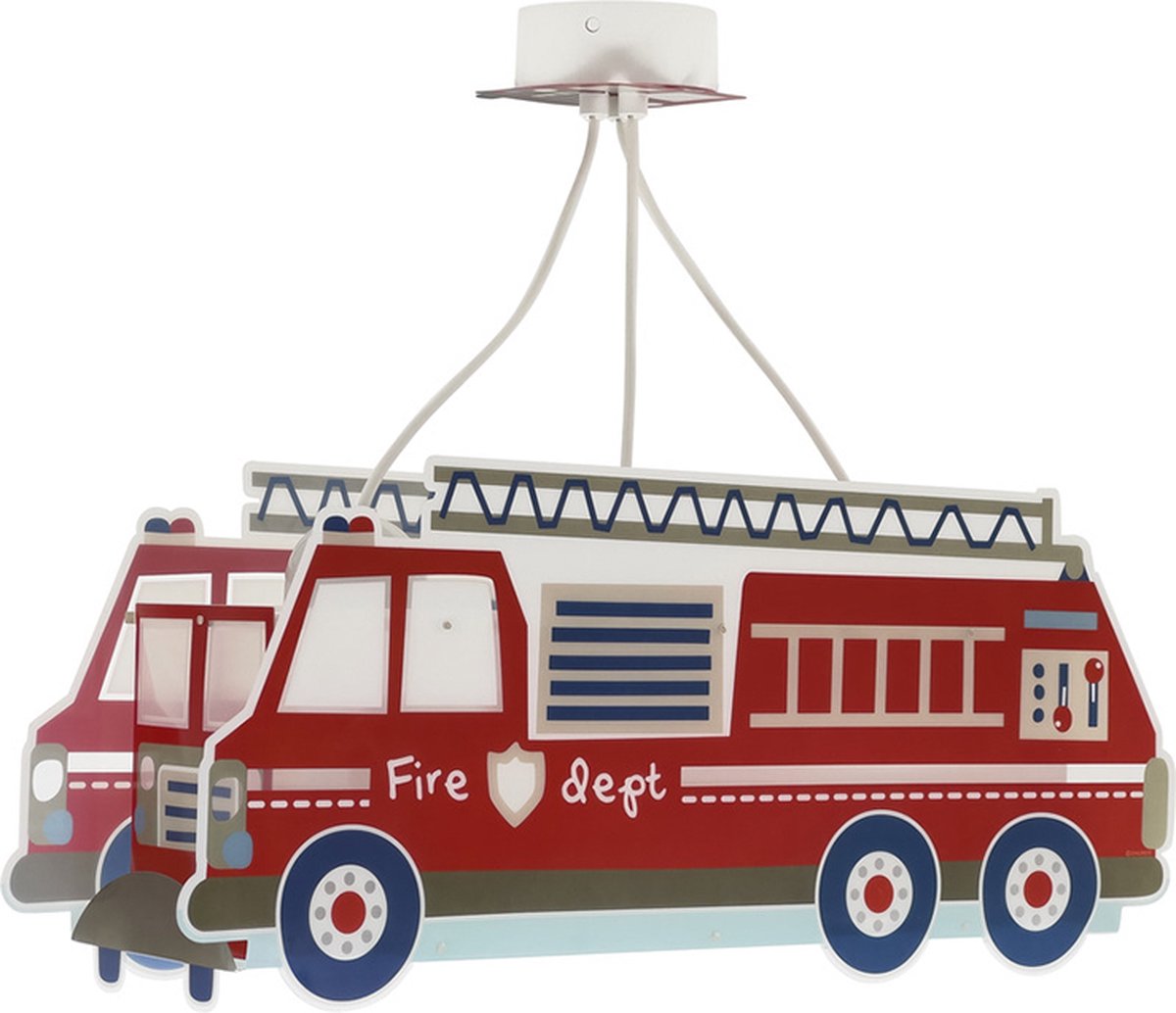 Dalber Fire Truck - Kinderkamer hanglamp - Rood