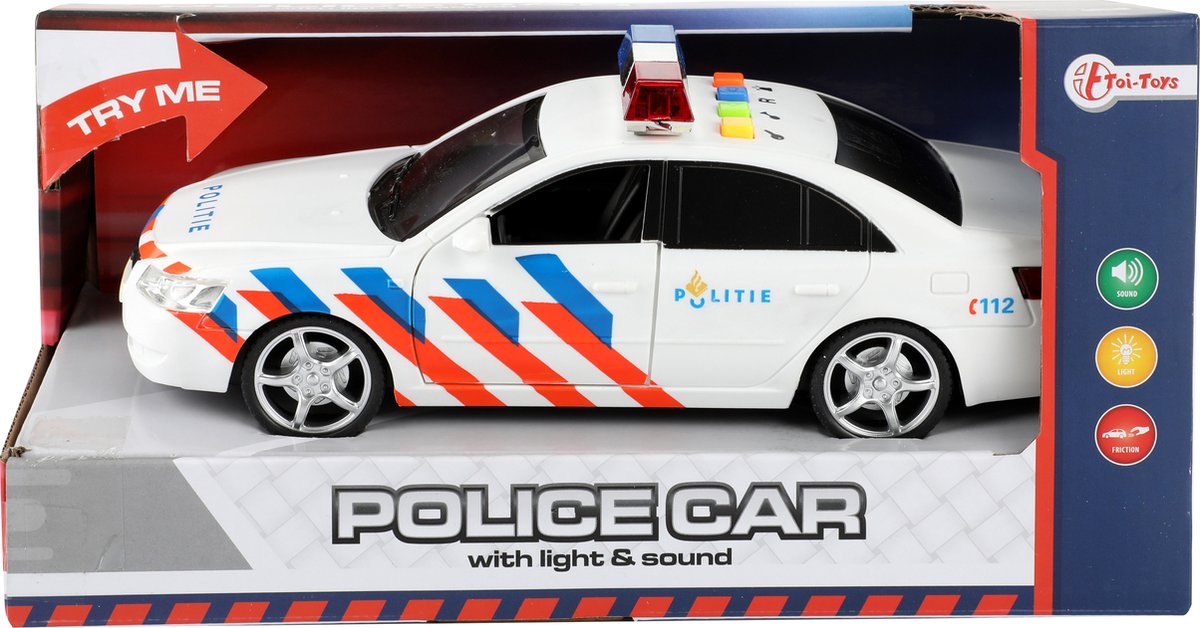 vloeistof Van Beperkt Toi-Toys Cars and Trucks Politieauto met licht en geluid (24048A) | bol.com