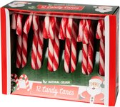 Zuurstokken - Candy canes - Snoep voor in de kerstboom - Klassieke zuurstokken - Wit Rood - Snoep - 12 Stuks - Multiverpakking