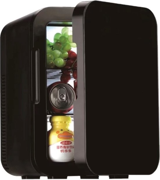 Mini koelkast: Labirent® - Luxe Mini Koelkast - 10 Liter - Zwarte Glazen Deur - Mini Beauty Fridge - Mat Zwart (Skincare, Medicijnen, Eten, Drinken) Modern, van het merk Labirent