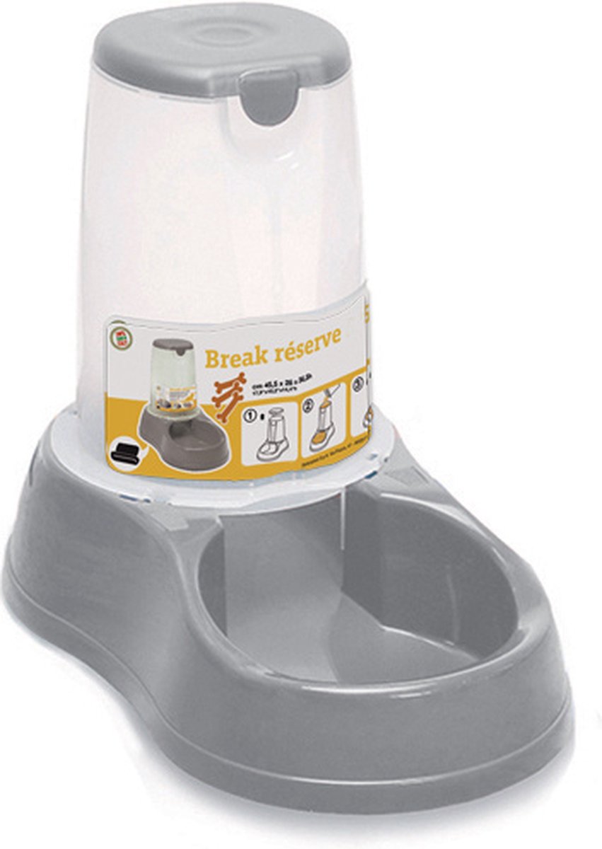Stefanplast Voer dispenser 1.5 liter Grijs