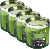 SPAAS Kaarsen - Geurkaarsen in Glas - Heart Warmings - Set van 4 Stuks - ± 30 Branduren - Voordeelverpakking