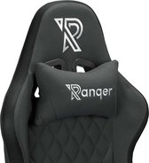 Ranqer Halo Fabric Gamestoel RGB / LED - van stof - Gaming Chair - RGB verlichting - Gaming Stoel met licht - Grijs