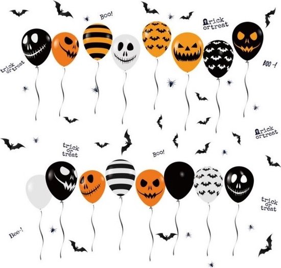 Halloween raamsticker set large herbruikbaar Kopen? Stickers v.a. 0,49