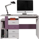 Next 13 desk,  bureau, computerbureau, gebleekt grenen / altviool, voor een kind