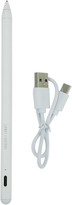 Lab31 Universele Styluspen 18 cm | Oplaadbaar | Magnetisch | Werkt op elke Touchscreen