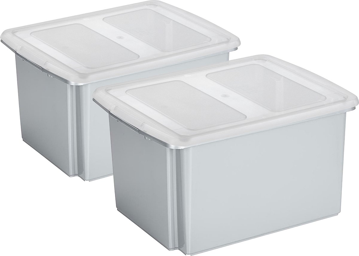 6 Stück - SUNWARE Nesta Box (ohne Deckel) - 30 Liter - 595 x 395 x 170 6 Stück - SUNWARE Nesta Box (ohne Deckel) - 30 Liter - 595 x 395 x 170