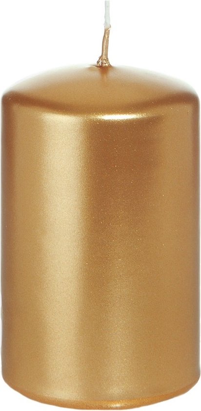 Trend Candles Cylindre Bougies cylindriques set 8x pièces or 8 et 12 cm
