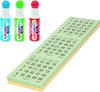 Afbeelding van het spelletje Grafix - Bingo set - 3x bingostiften en 200x Bingokaarten nummers 1-75