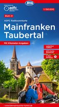 Radtourenkarte- Mainfranken / Taubertal cycling map