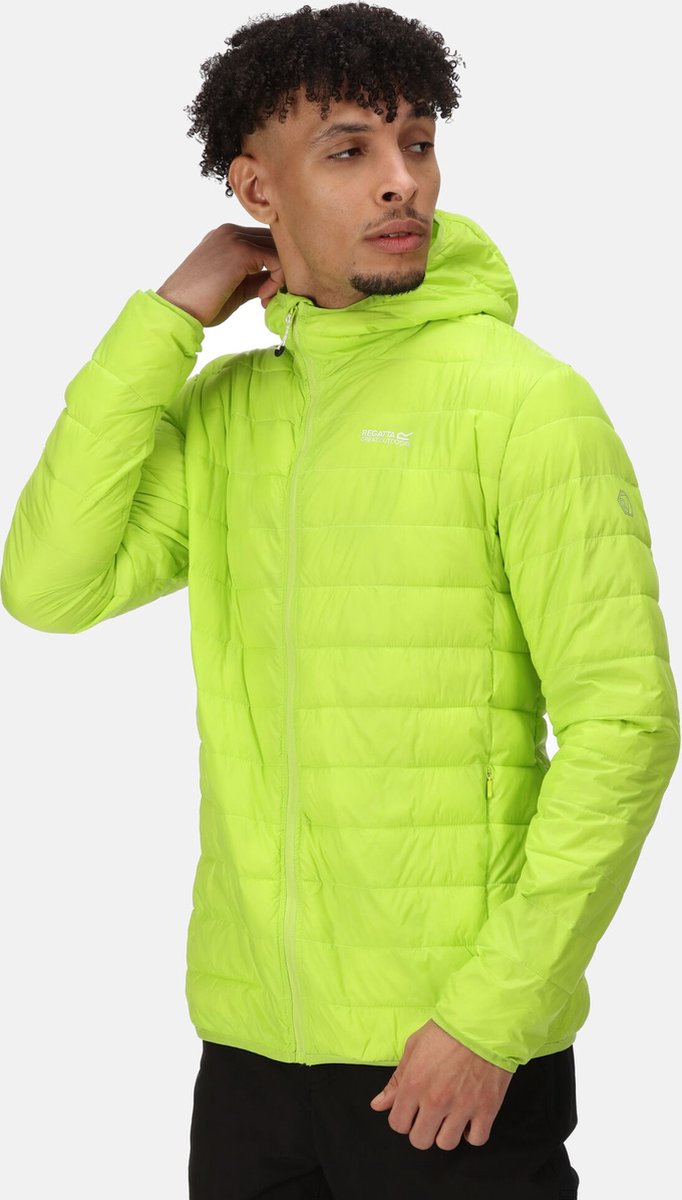 Gevulde Jas Wandelen Heren Groen