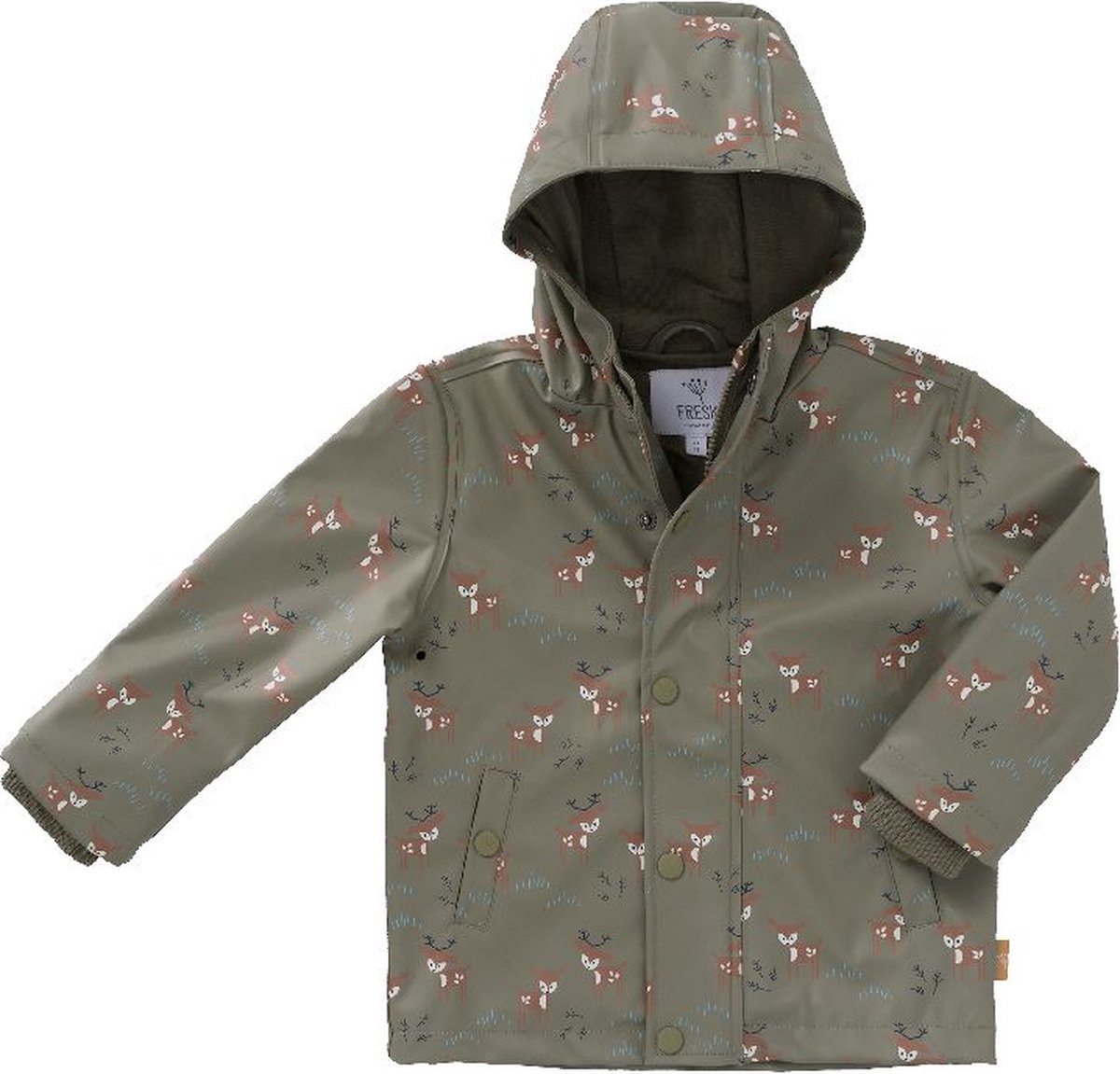 Fresk Regenjas Deer 8 yrs Olijf
