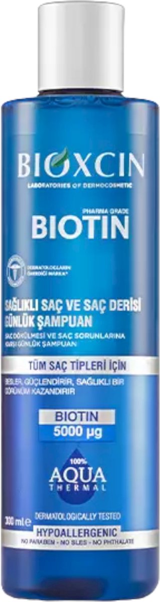 Bioxcin Biotin Shampoo 300 ml – Tegen Haaruitval – Voor Sterker en Voller Haar – Geschikt voor Alle Haartypes