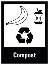 Magneetsticker compost scheiden 280 x 210 mm