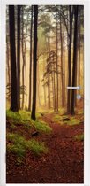 Deursticker Bomen - Natuur - Bos - 90x215 cm - Deurposter