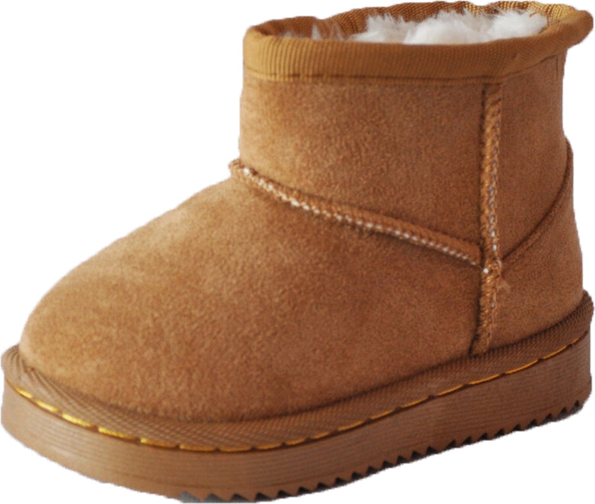 Kinderlaarzen Snowboots Camel Maat 21 valt als maat 22