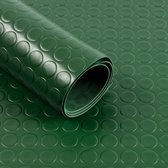 floordirekt Rubber loper - Rubbermat - Big Button - 2 mm - Groen - 120 x 150 cm