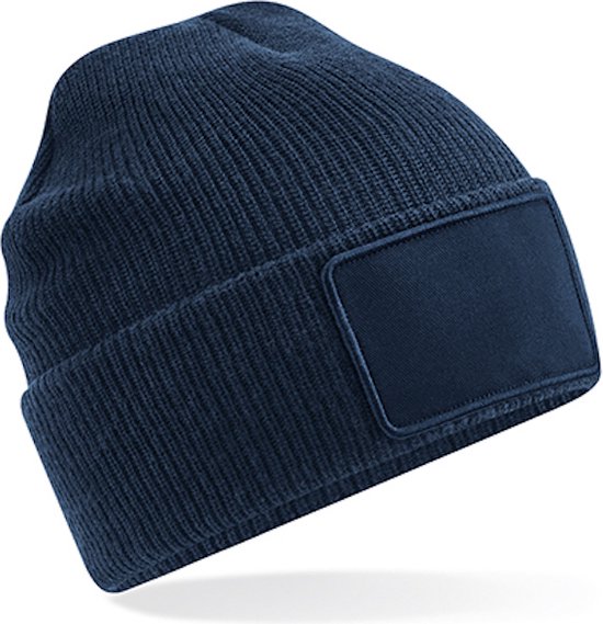 Beechfield 'Removable Patch Thinsulate™ Beanie' Donkerblauw