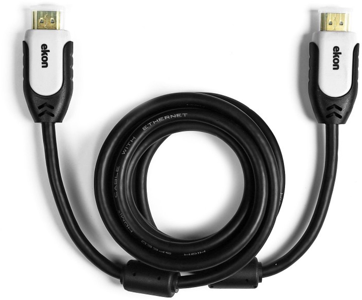 Ekon ECVHDMI18MMG HDMI kabel 1,8 m HDMI Type A (Standaard) Zwart