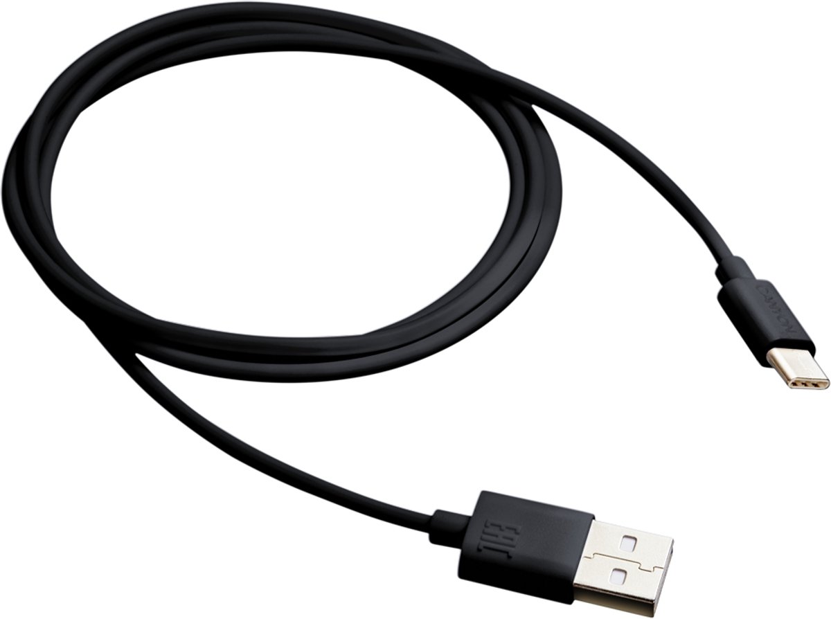 Canyon UC-1 Serie - USB naar USB-C Kabel - 5W - 1m - Zwart
