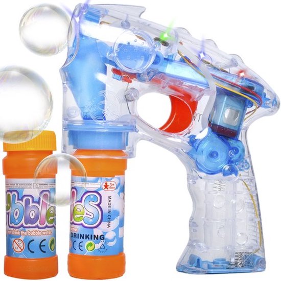 Kinderen Zeep Gun Speelgoed met Led Bellenblaas - Transparant Bubble Gun