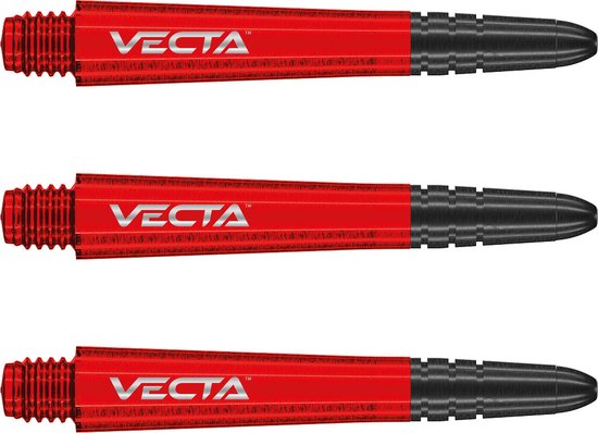 WINMAU - Vecta Dartschachten Rood, Tussenliggend - 1 set per pakket (3 dartvluchten in totaal) van Winmau — afbeelding 2
