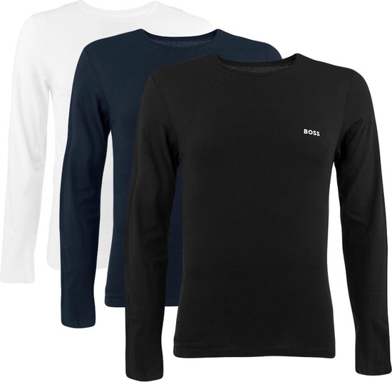 Boss Classic 10243514 01 Långärmad Baslager 3 Enheter Svart S Man