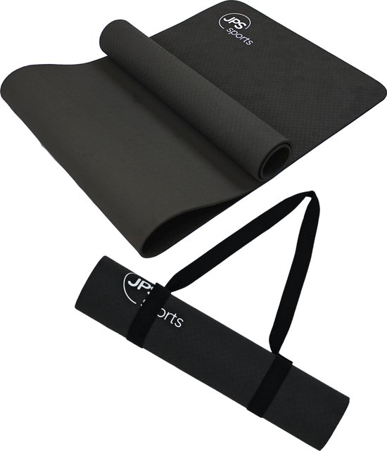 ScSPORTS Yogamat 190 cm x 80 cm x 1,5 cm - Zwart