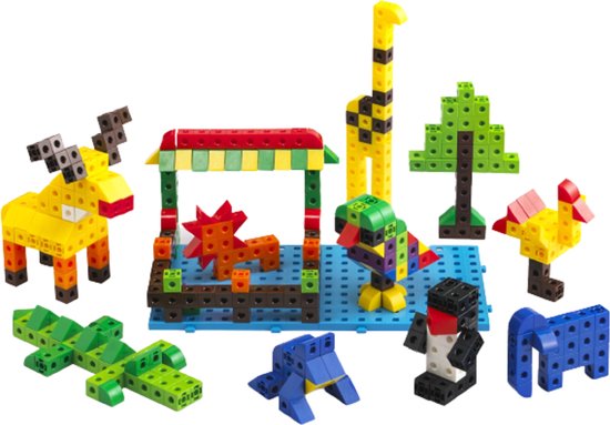 Thumbnail van een extra afbeelding van het spel Edx Education Linking Cubes 2 cm | XL set met 500 centicubes blokjes | Duurzaam Open Einde Speelgoed