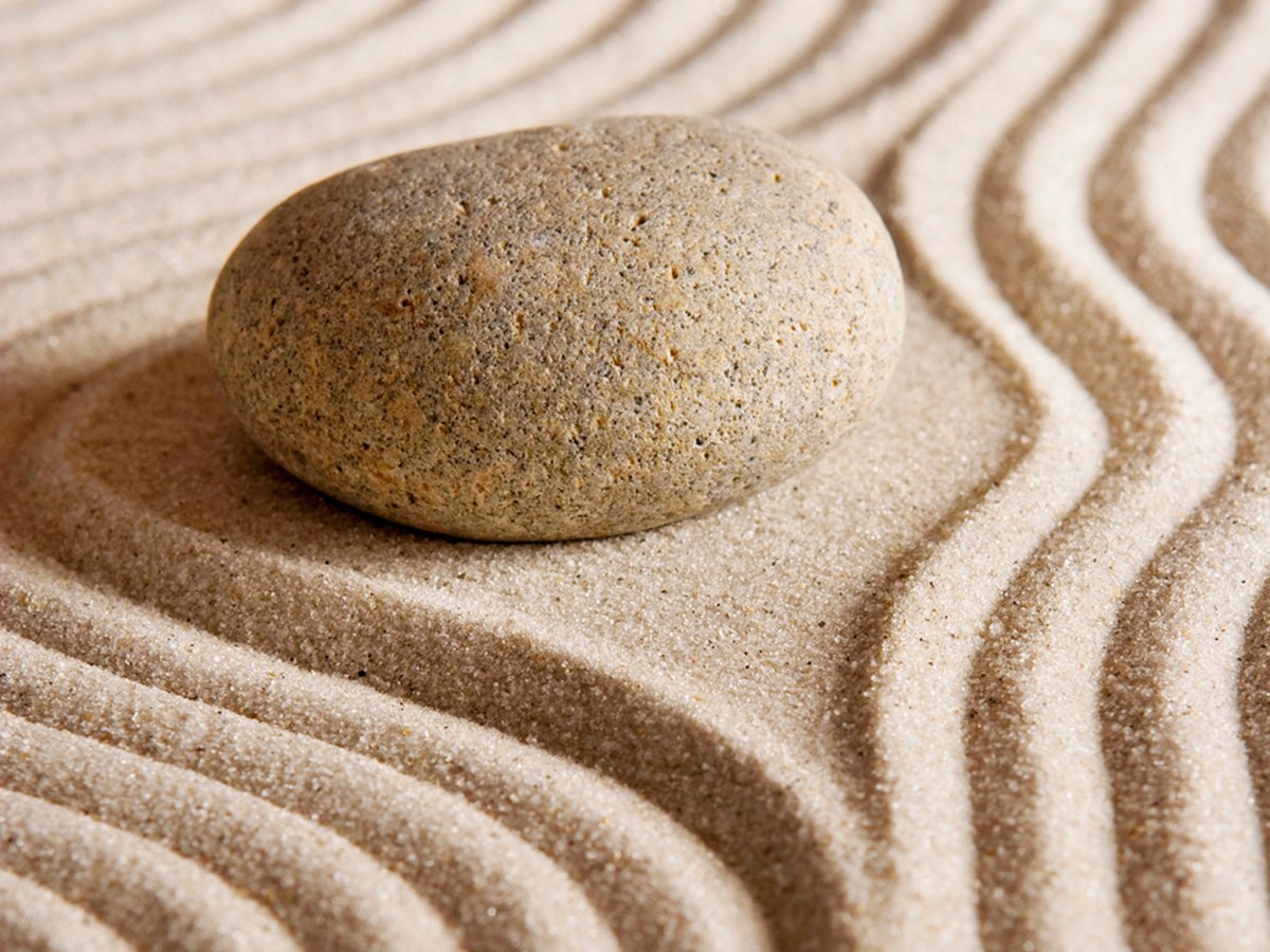 Fotobehang - Zen stone.