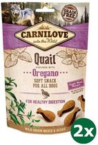 2x200 gr Carnilove soft snack kwartel / oregano hondensnack