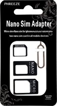 Sim Adapter Set + Verwijdertool Simkaart - Sim Card Adapter - Geschikt voor Odido, T-Mobile, Lebara, Lyca