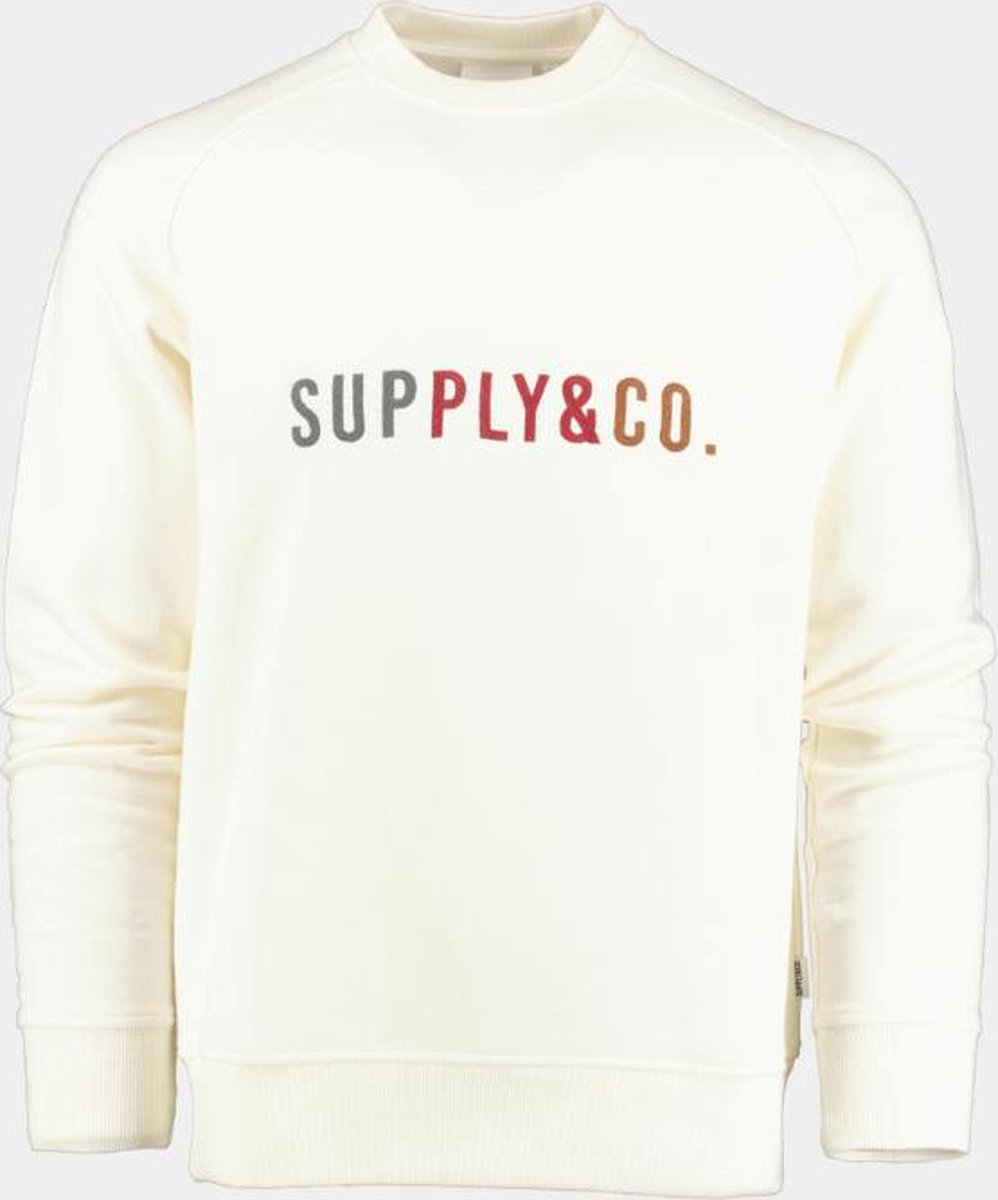 Supply & Co. Sweater Beige Wood Chainstitch Sweater 22312WO01/620 cream