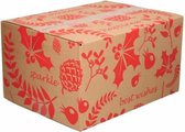 Kartonnen cadeaudoos - 35 x 30 x 16,5 cm | Giftbox | Cadeau verpakking | Feestelijke kartonnen dozen | Rood