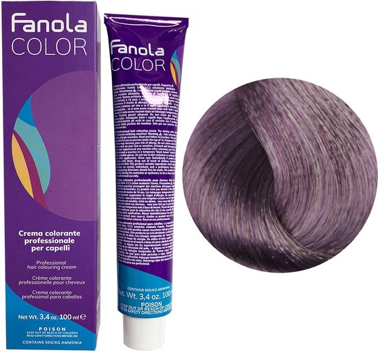 Fanola Haarverf Professional Colouring Cream 8.2F Light Blonde Fantasy  Violet | bol.com