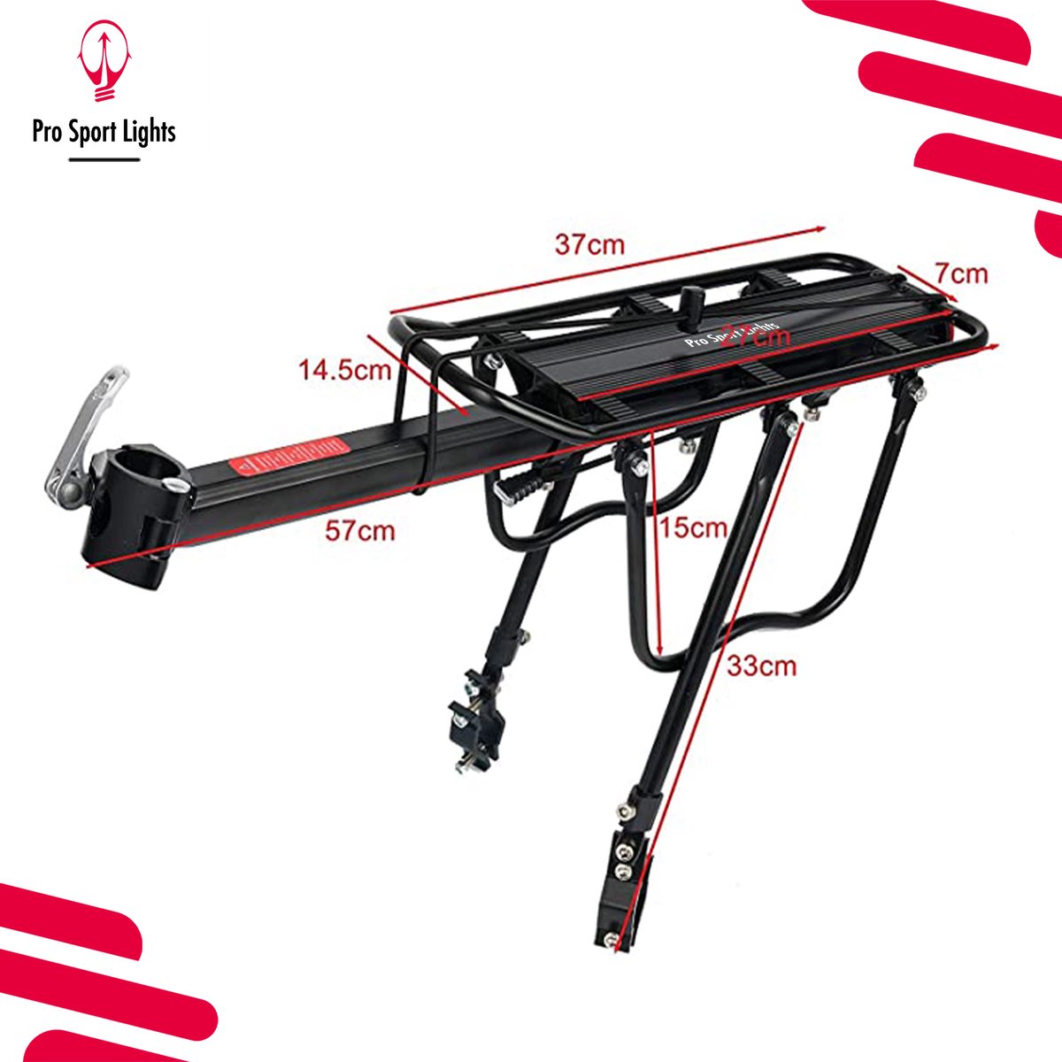 Brompton Aluminium Q Type Achterrek voor Brompton Fiets 138g