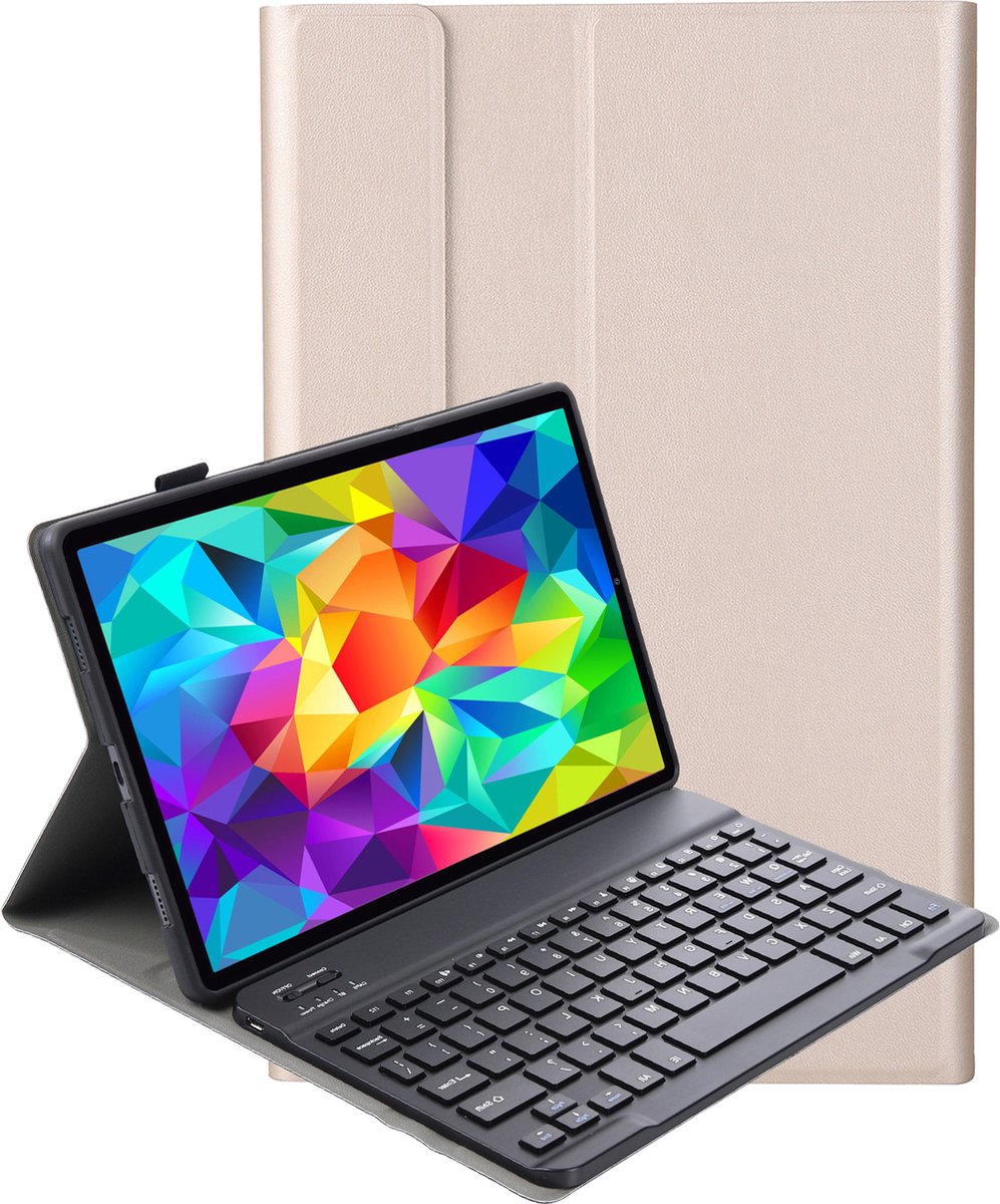 Housse de clavier pour Samsung Galaxy Tab A 10.1 2019 - Or | bol.com