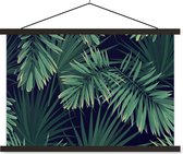Porte-affiche avec affiche - Affiche scolaire - Feuilles - Illustration - Tropical - Filles - Enfants - Garçons - Kids - 120x80 cm - Lattes noires