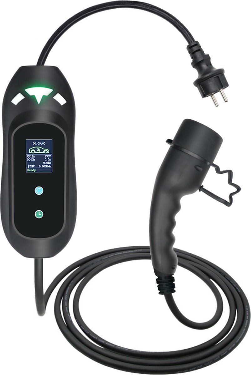 10Meters Portable Type 2 3.7KW 16A EV Chargeur, Home EV Cordon de