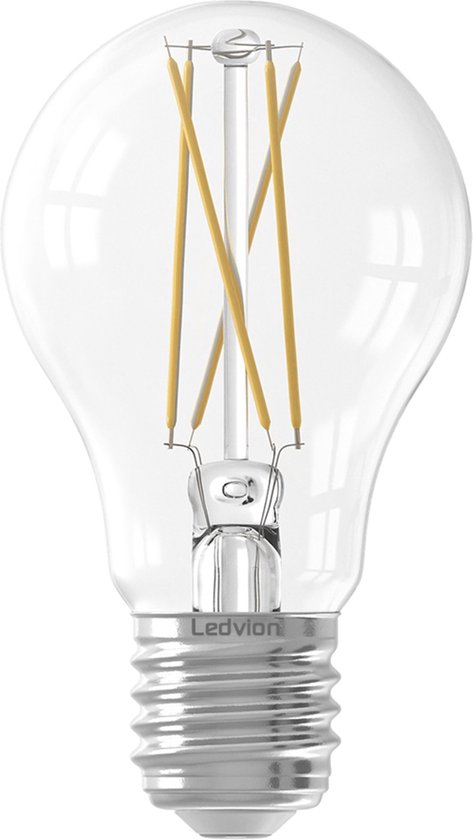 Ledvion Smart CCT E27 LED Lamp Filament - 1800-3000K - Wifi - Dimbaar - 7W