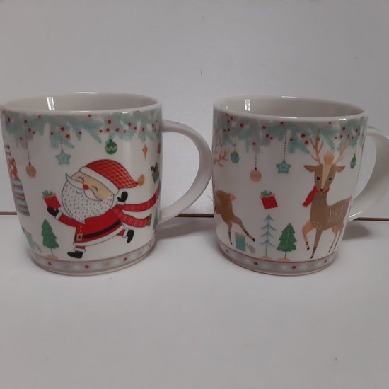 Set van twee bekers met kerstmotief | World Present - uw partner voor